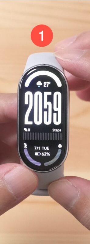 Xiaomi Smart Band 10の文字盤画面